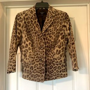 Talbots Leopard Print Blazer